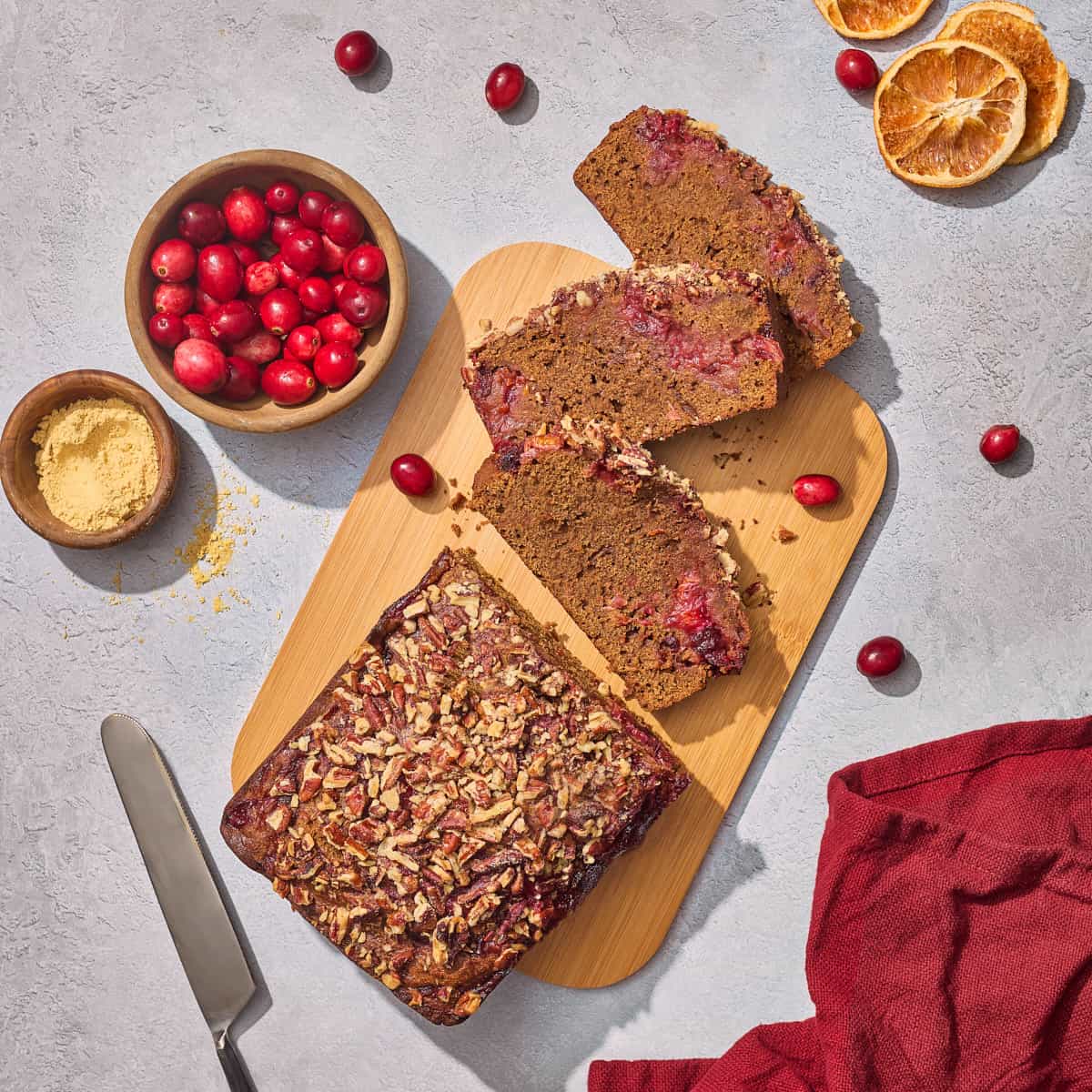 Cranberry Gingerbread Loaf | What Steve Eats